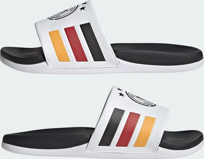 adidas Adilette Comfort 2.0 Duschsandale cloud white/core black/collegiate gold