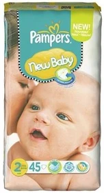 Pampers Premium Protection New Baby Gr.2 Einwegwindel, 3-6kg, 45 Stück