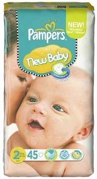 Pampers Premium Protection New Baby Gr.2 Einwegwindel, 3-6kg, 45 Stück