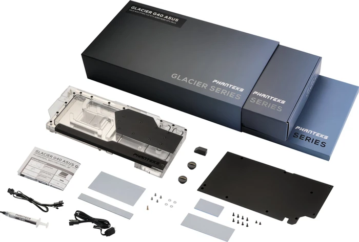 Phanteks Glacier G40 ASUS, RTX 4090 Strix & TUF schwarz, mit Backplate
