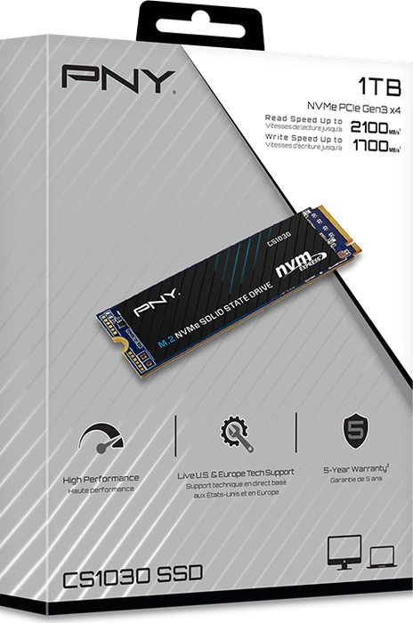 PNY CS1030 1TB, M.2 2280 / M-Key / PCIe 3.0 x4