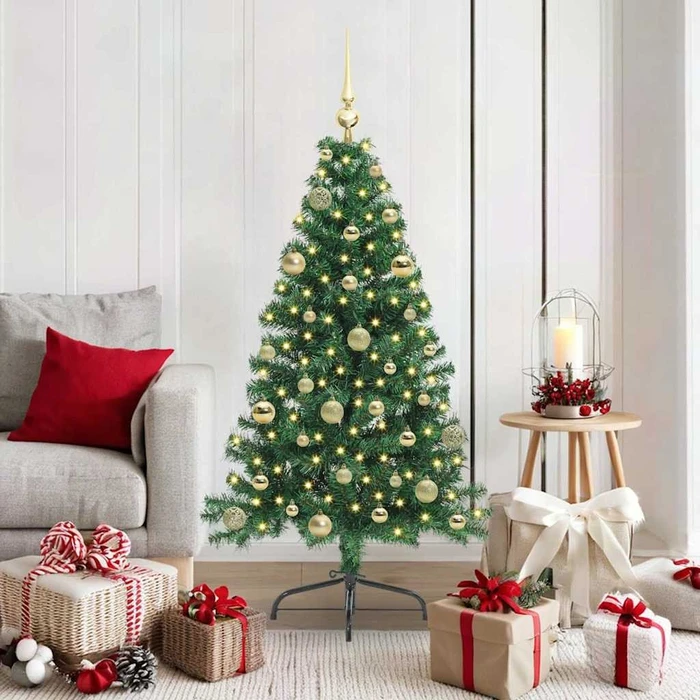 vidaXL Künstlicher Weihnachtsbaum, 150cm, inkl. LED-Beleuchtung (3397002)