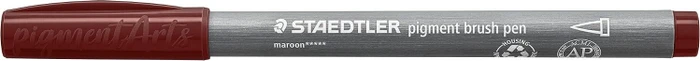 Staedtler pigment brush pen 371 marone, 10er-Pack
