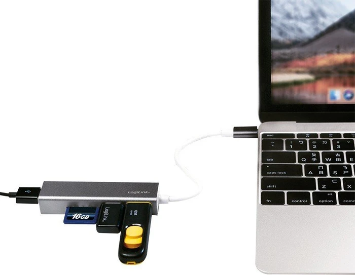 LogiLink Dual-Slot-Cardreader, USB-C 3.0 [Stecker]