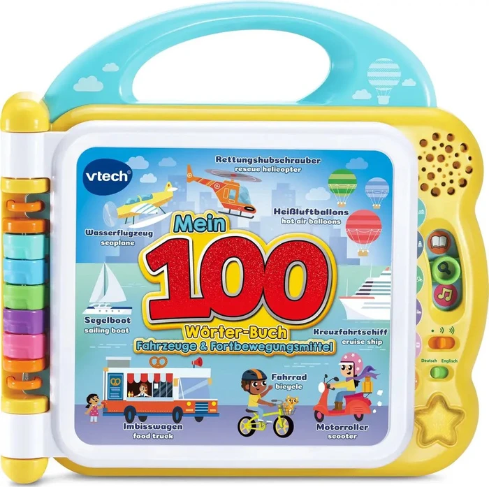 VTech Baby Mein 100-Wörter-Buch: Fahrzeuge & Fortbewegungsmittel