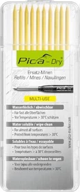 Pica-Marker Dry Set Multi-Use Bleistiftmine gelb, 10er-Pack