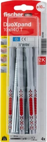 fischer DuoXpand 10x140 T Schrauben/Dübel-Sortiment, 4 Stück