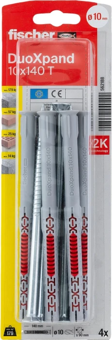 fischer DuoXpand T Langschaftdübel Schrauben/Dübel-Sortiment