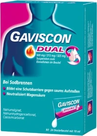 Gaviscon Dual Suspension, 240ml (24x 10ml)
