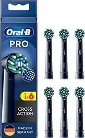 Oral-B Pro CrossAction Ersatzbürste schwarz, 6 Stück