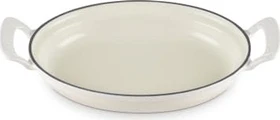 Le Creuset Modern Heritage Pfanne aus Gusseisen oval 28cm meringue