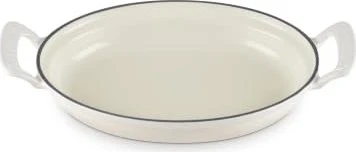 Le Creuset Modern Heritage Pfanne aus Gusseisen oval 28cm meringue