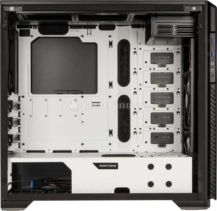 Phanteks Enthoo Pro M Tempered Glass Special Edition schwarz/weiß, Glasfenster