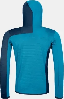 Ortovox Fleece Light Grid Hooded Funktionsjacke mountain blue (Herren)