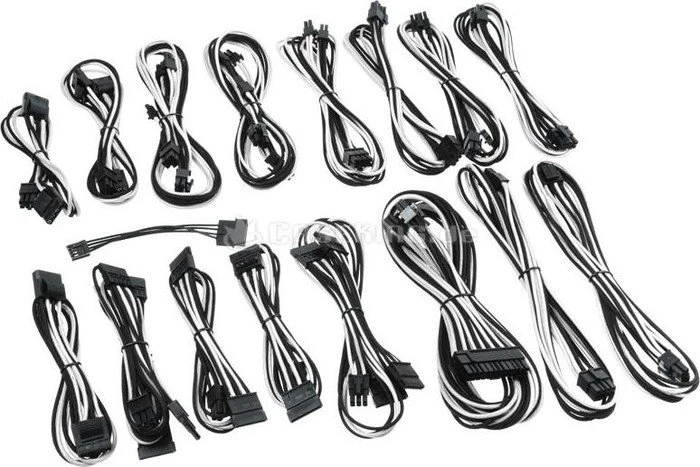 CableMod C-Series ModFlex Full Cable Kit, AXi, HXi, RM, schwarz/weiß