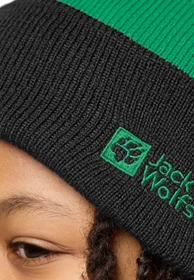 Jack Wolfskin Stripy Knit Beanie slate green/mystic (Junior)
