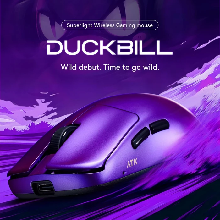 ATK Blazing Sky Duckbill Ultra 8K Wireless Gaming Maus, schwarz, USB