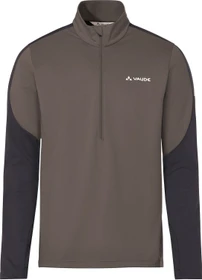 Vaude Livigno Halfzip II Fleece Funktionsshirt langarm black/deer brown (Herren)