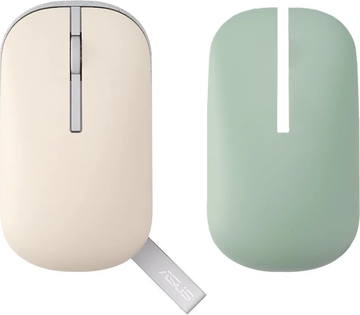 ASUS Marshmallow Mouse MD100 Oat Milk/Green Tea Latte, USB/Bluetooth