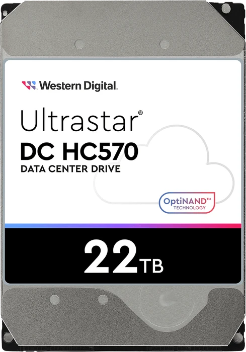 Western Digital Ultrastar DC HC570 22TB, SE, 24/7, 512e / 3.5" / SATA 6Gb/s