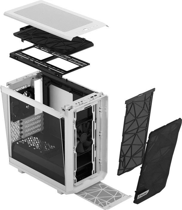 Fractal Design Meshify 2 Mini White TG Clear Tint, Glasfenster