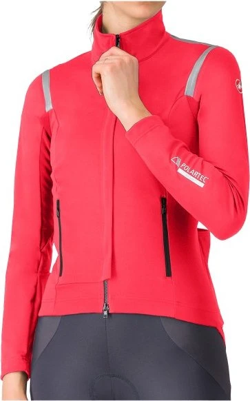 Castelli Perfetto RoS 3 Fahrradjacke hibiscus/black reflex (Damen)