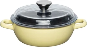 Riess Schmorpfanne hoch mit Glasdeckel 20cm 1.4l lemon