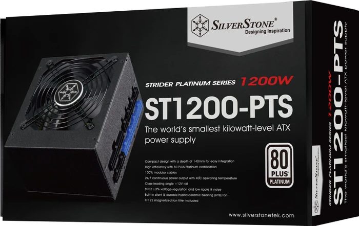 SilverStone Strider Platinum PTS Series 1200W, ATX 2.4