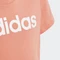 adidas Essentials Linear Logo Cotton Slim Fit T-Shirt kurzarm semi coral fusion/white (Junior) Vorschaubild