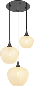 Globo Maxy Hängeleuchte 3-flammig schwarz/acryl