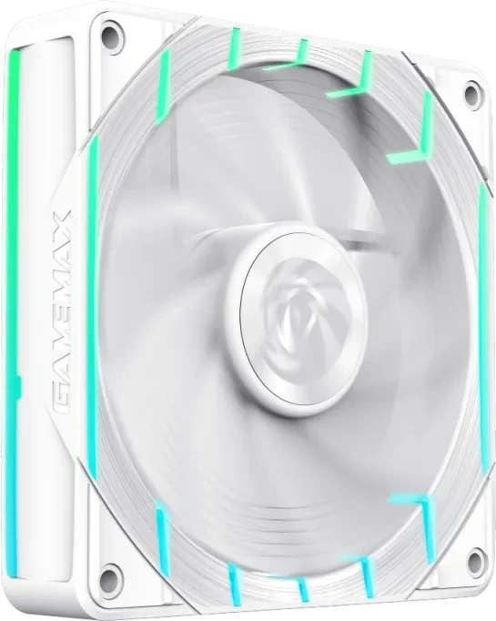 GameMax Tornado T12 ARGB-W, weiß, 120mm