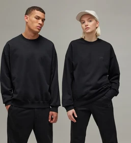 adidas Y-3 Brushed Terry Crew Sweatshirt schwarz