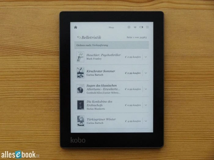 Kobo Aura schwarz