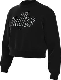 Nike Sportswear Club Fleece Sweatshirt schwarz/weiß (Junior)