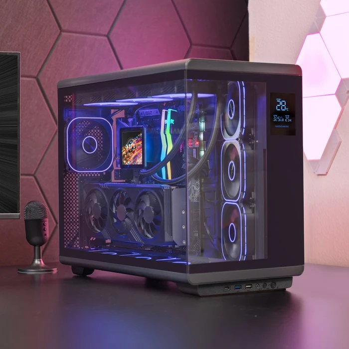 Mars Gaming MC-REVPRO Black, Glasfenster