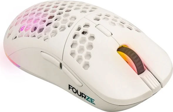 FourZE GM900 Wireless Gaming Mouse weiß, USB