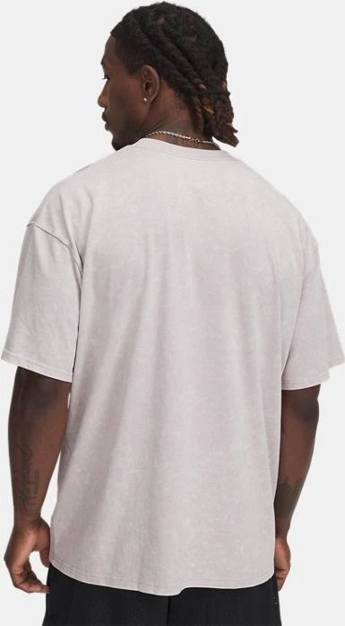 Under Armour Heavyweight Logo Wash T-Shirt kurzarm gray dawn/white (Herren)