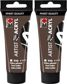 Marabu Artist Acryl Acrylfarbe, umbra gebrannt, 22ml