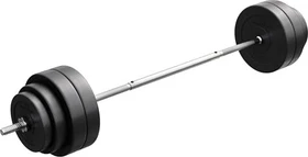 Gorilla Sports E-Series Kunststoff Sternverschluss Langhantel 60kg