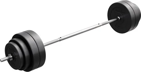 Gorilla Sports E-Series Kunststoff Sternverschluss Langhantel 60kg