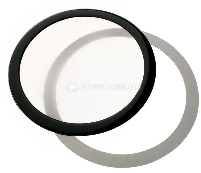 DEMCiflex Staubfilter 225mm rund schwarz/weiß