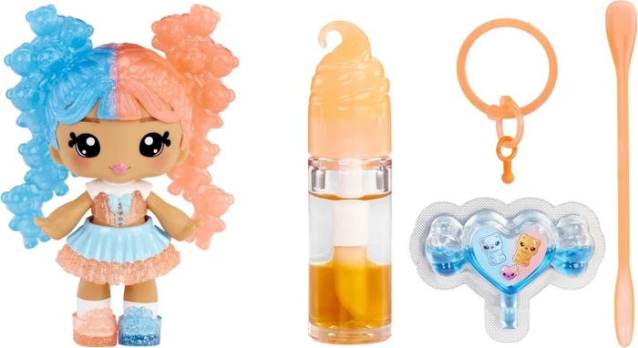 MGA Entertainment Yummiland - Lipgloss Doll Mystery Color Change - Gwen Gummybear
