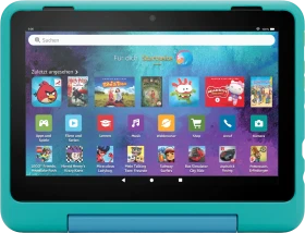 Amazon Fire HD 8 KFRAPWI 2024, ohne Werbung, türkis/blau, 32GB, Blaugrün, Kids Pro Edition