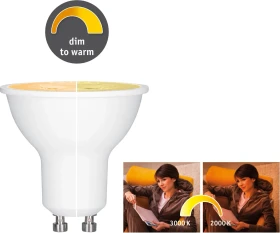 Paulmann LED Reflektor GU10 6W warmweiß dim to warm