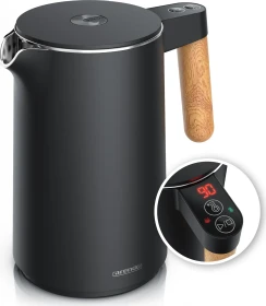 Arendo Wood Style schwarz/eiche