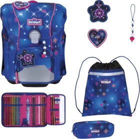 Scout Micro Exklusiv LED Sprakling Dream Schultaschen-Set, 4-tlg.
