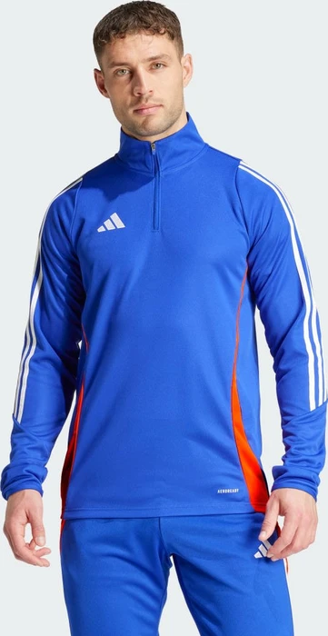 adidas Tiro 24 Funktionsshirt langarm lucid blue/white/app solar red (Herren)