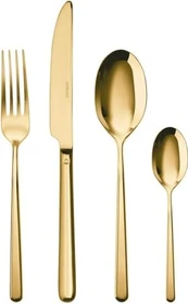 Sambonet Linear Edelstahl PVD Monoblock Besteck-Set gold, 24-tlg.