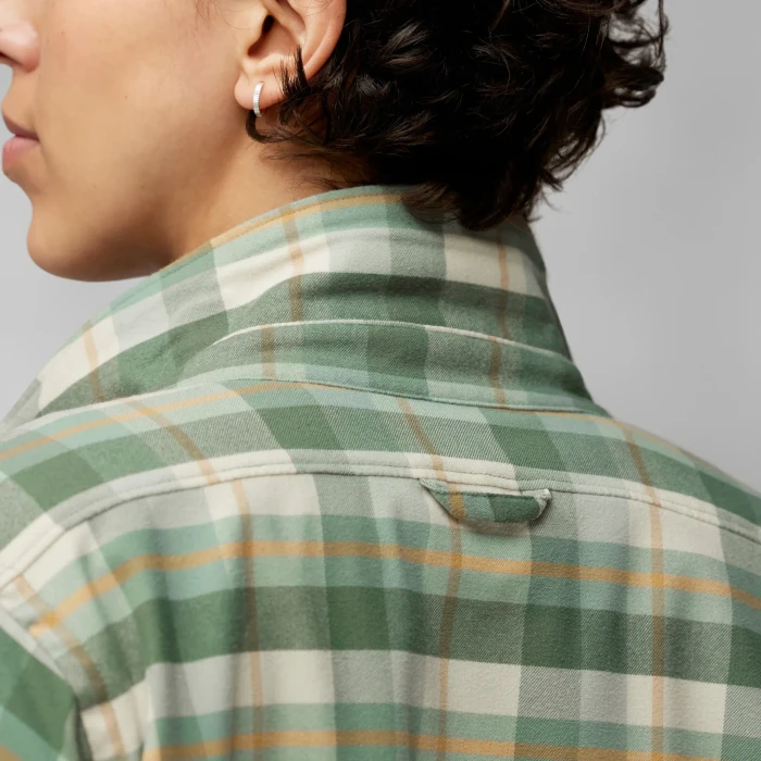 Fjällräven Singi Fjäll Hemd langarm patina green/chalk white (Damen)