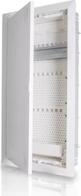 f-tronic HW/UP Kommunikationsvert. 3r., Jumbo36K, inkl. Montageplatte, Patchfeld, Steckdose 3-fach